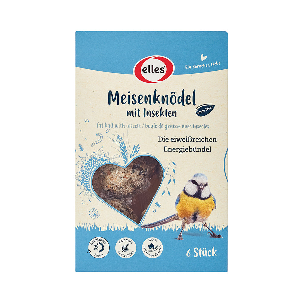 elles Meisenknödel ohne Netz mit Insekten 6er, 540g