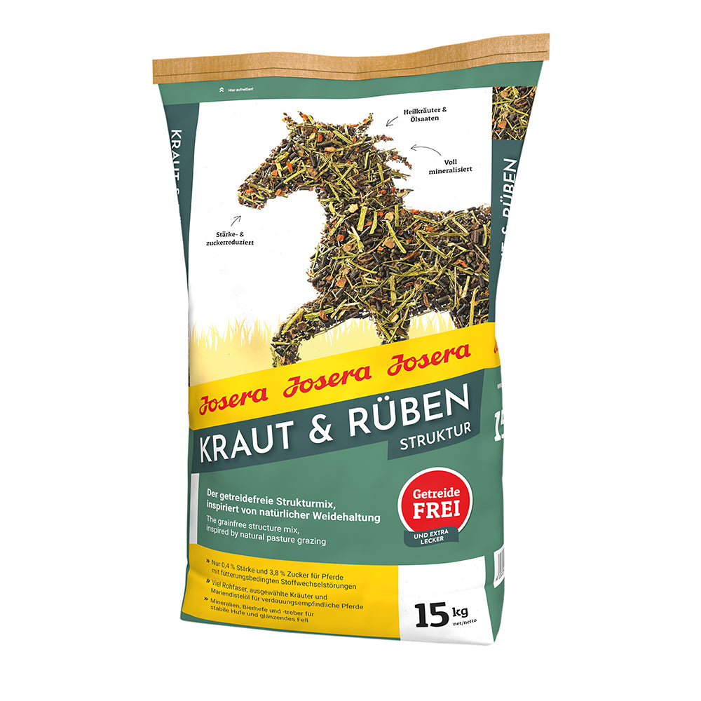 Josera Kraut &amp; Rüben Strukturmüsli 15kg