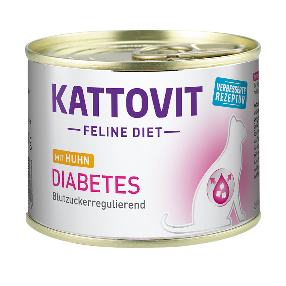 Kattovit Diabetes Huhn 185g