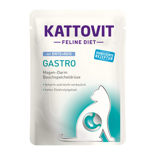 Kattovit Gastro Ente &amp; Reis 85g