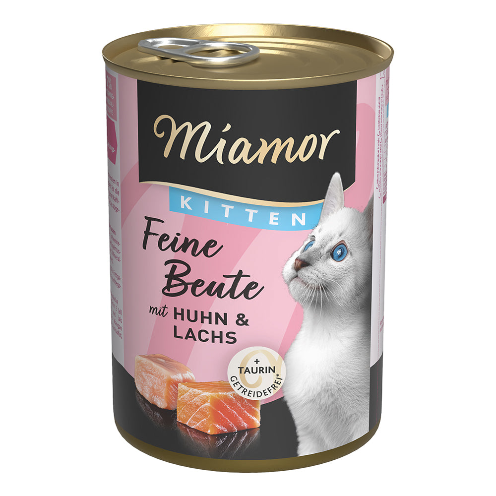 Miamor Feine Beute Kitten Huhn &amp; Lachs 400g
