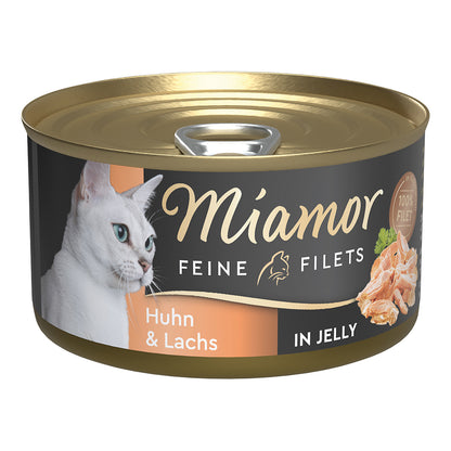 Miamor Feine Filets Huhn &amp; Lachs in Jelly 100g