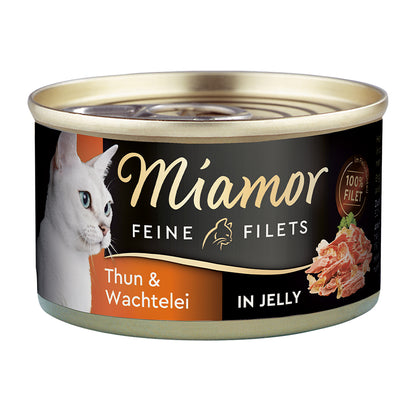 Miamor Feine Filets in Jelly Thunfisch &amp; Wachtelei 100g