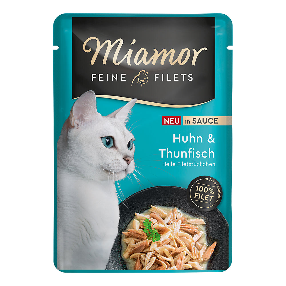 Miamor Feine Filets in Sauce Huhn + Thunfisch 100g