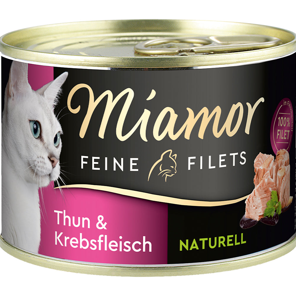 Miamor Feine Filets Natur Thunfisch &amp; Krebsfleisch 156g