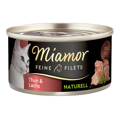 Miamor Feine Filets Natur Thunfisch &amp; Lachs 80g