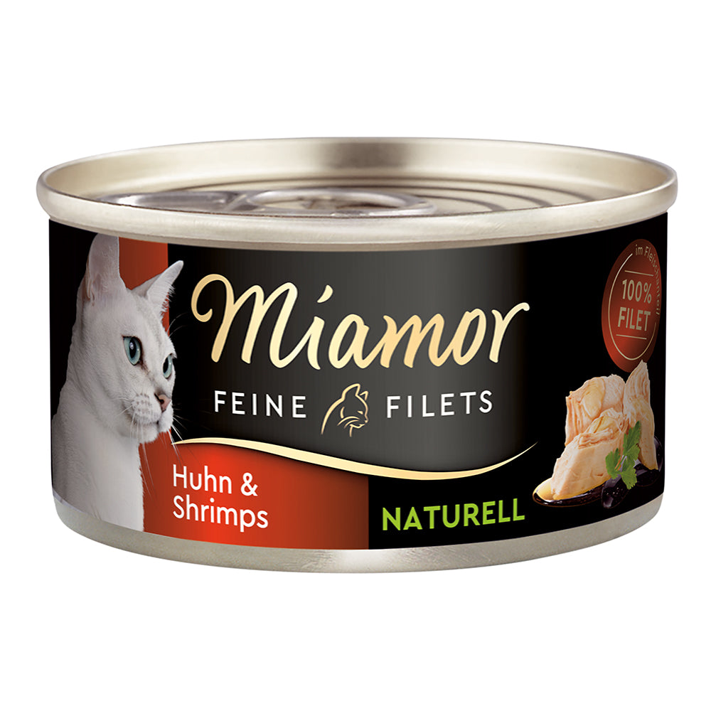 Miamor Feine Filets Naturell Huhn &amp; Shrimps 80g
