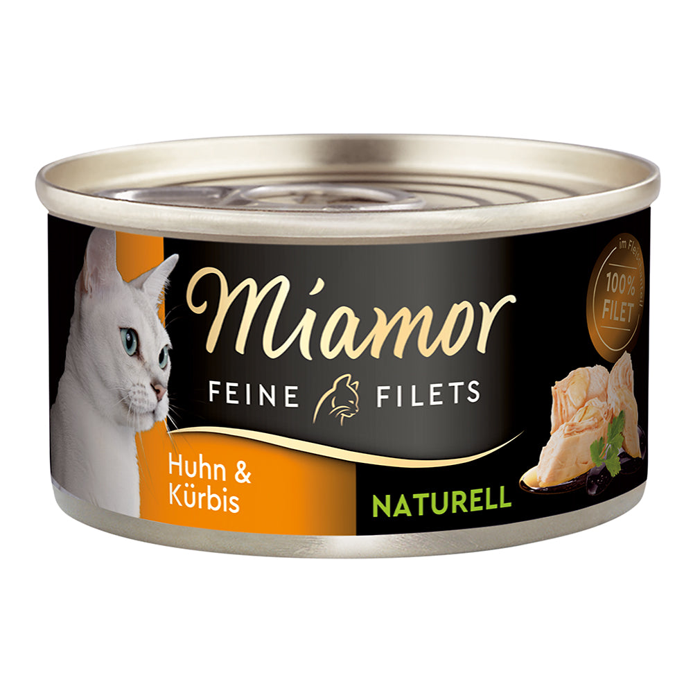 Miamor Feine Filets naturelle in Fleischsaft Huhn &amp; Kürbis 80g