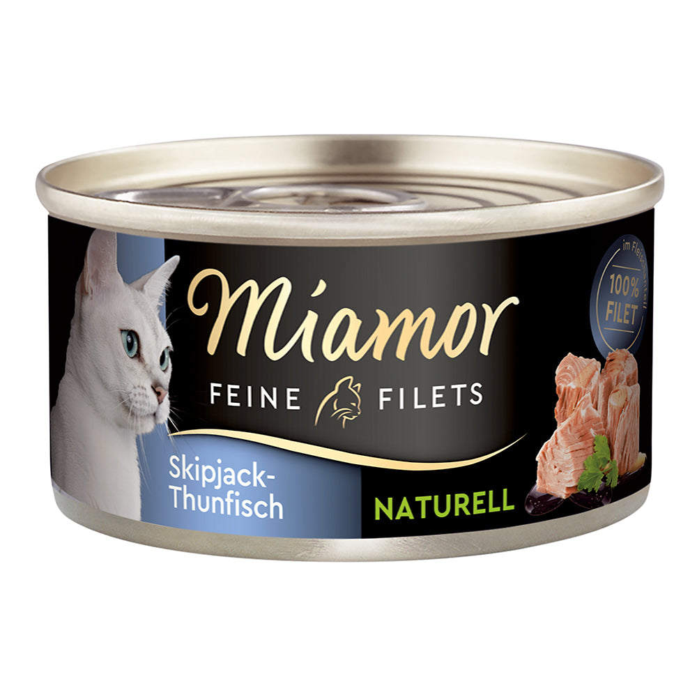Miamor Feine Filets naturelle in Fleischsaft Skipjack-Thunfisch 80g