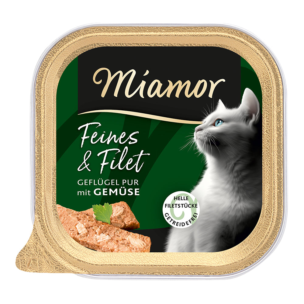 Miamor Feines &amp; Filets Geflügel Pur &amp; Gemüse 16x100g