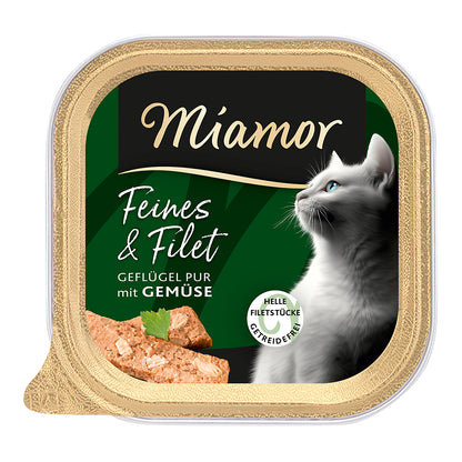 Miamor Feines &amp; Filets Geflügel Pur &amp; Gemüse 16x100g