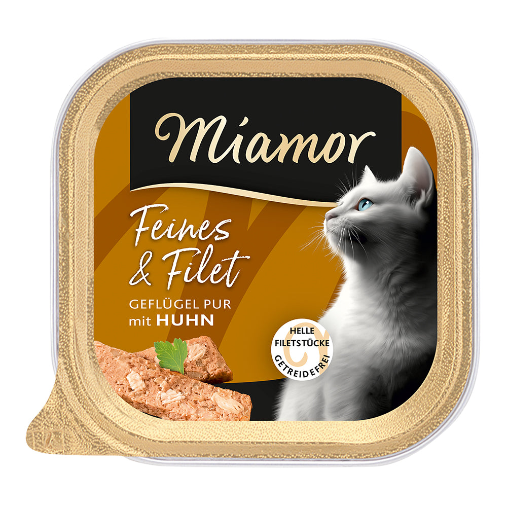 Miamor Feines &amp; Filets Geflügel Pur &amp; Huhn 16x100g