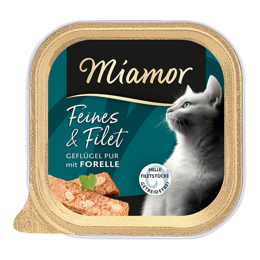 Miamor Feines &amp; Filets Geflügel Pur&amp;Forelle 16x100g