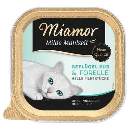 Miamor Milde Mahlzeit Geflügel &amp; Forelle 100g