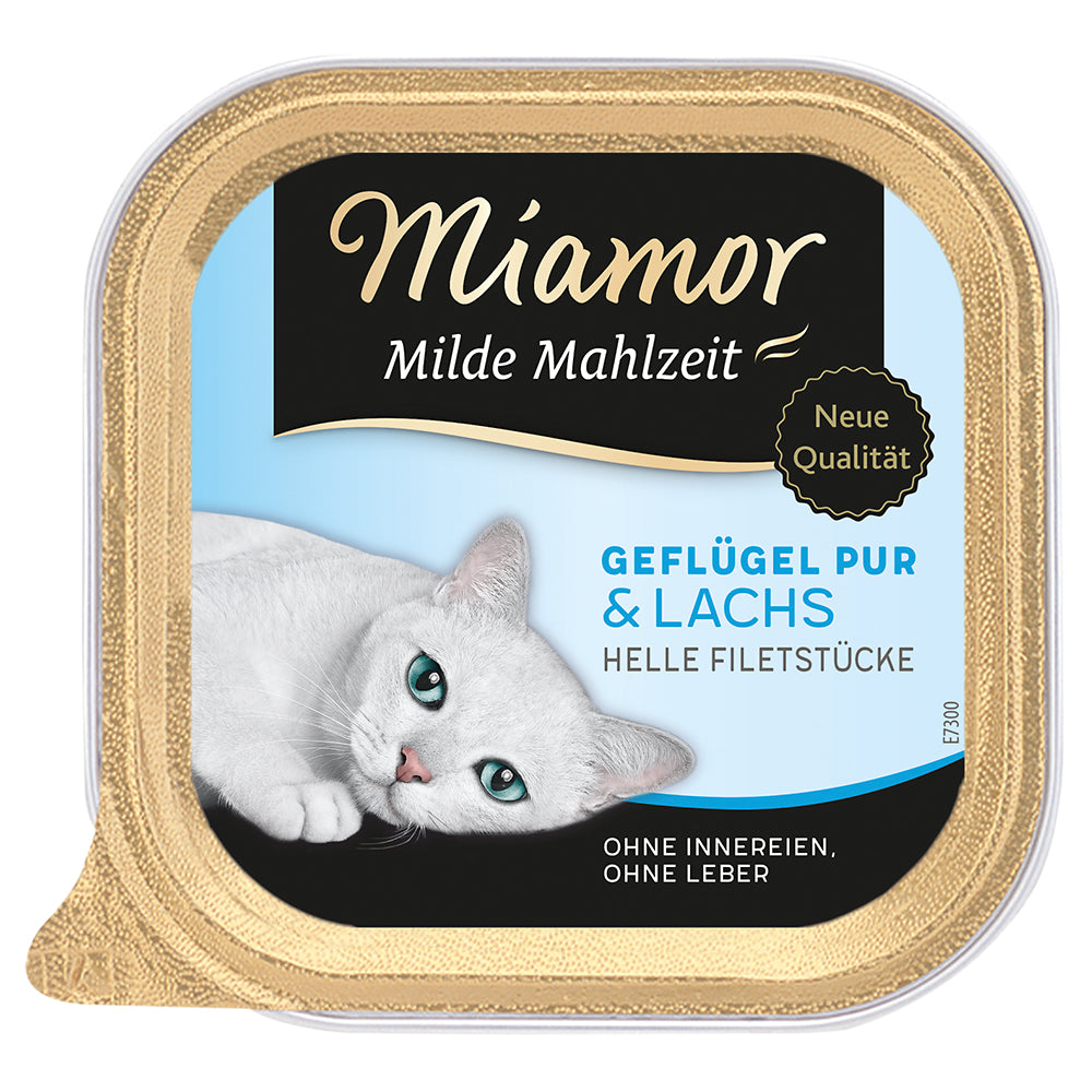 Miamor Milde Mahlzeit Geflügel &amp; Lachs 100g