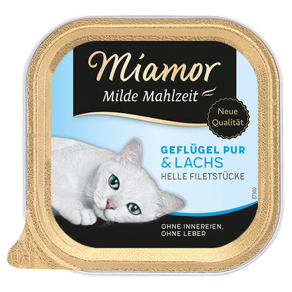 Miamor Milde Mahlzeit Geflügel &amp; Lachs 100g