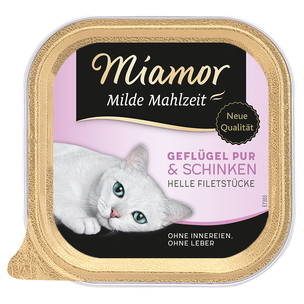 Miamor Milde Mahlzeit Geflügel &amp; Schinken 100g