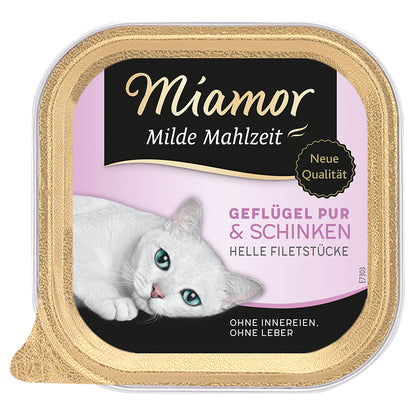 Miamor Milde Mahlzeit Geflügel &amp; Schinken 100g