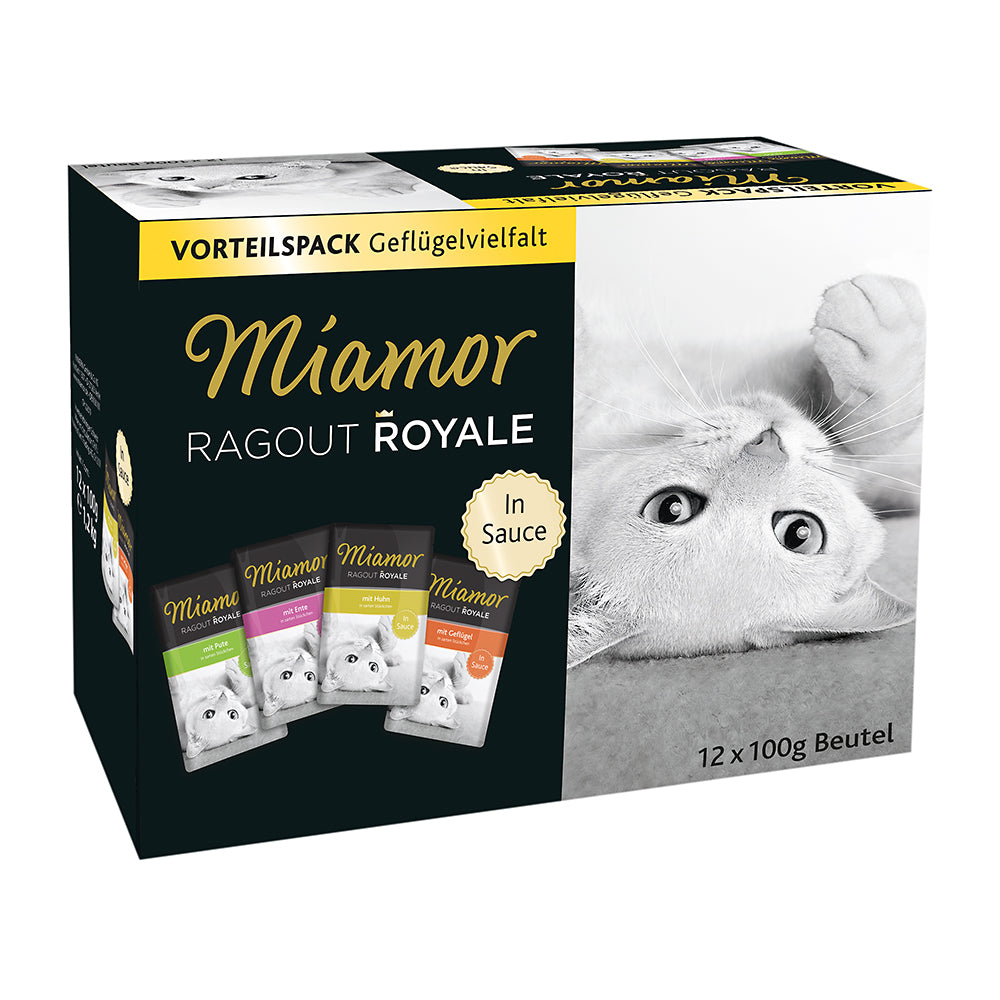 Miamor Ragout Royal Geflügelvielfalt in Sauce Multibox 12x100g
