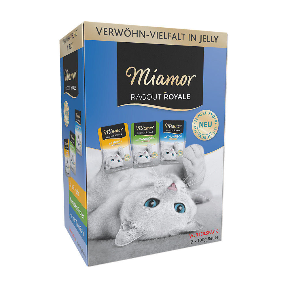 Miamor Ragout Royale in Jelly Huhn, Thunfisch, Kaninchen Multibox 12x100g