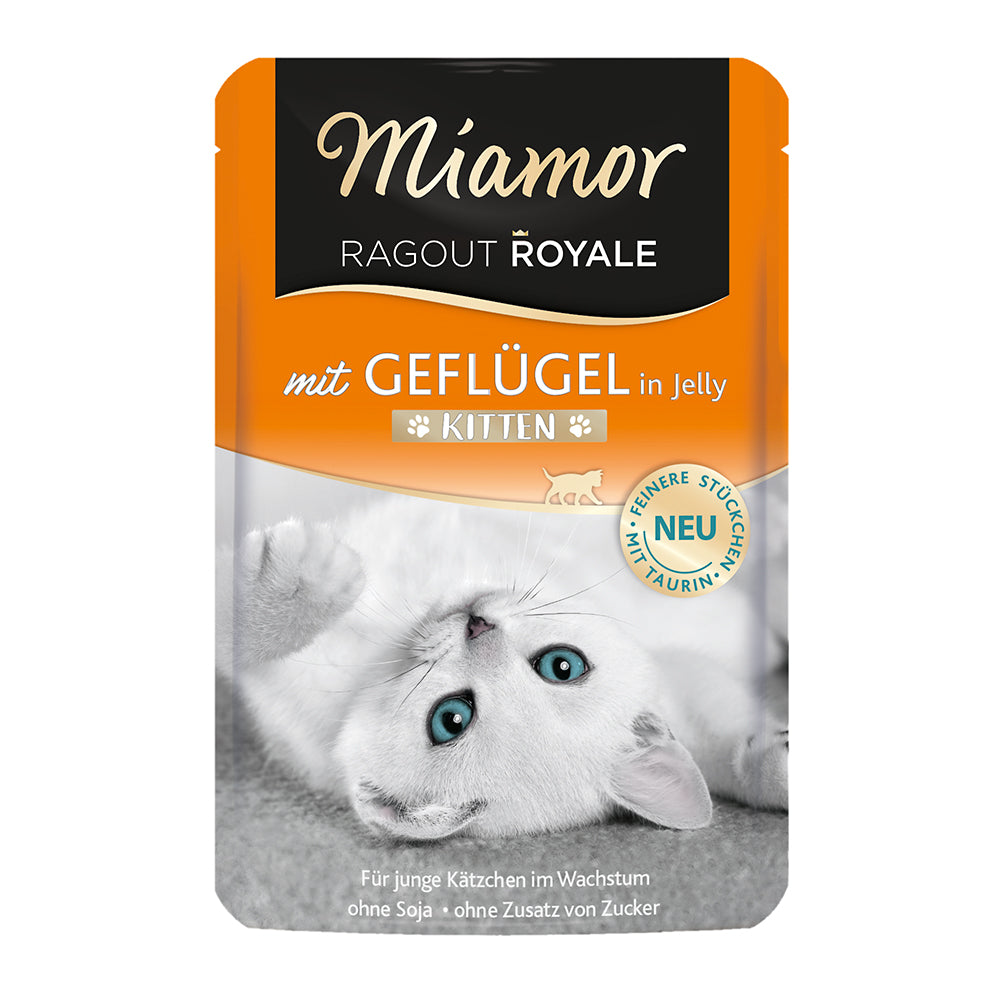 Miamor Ragout Royale in Jelly Kitten - mit Geflügel 100g