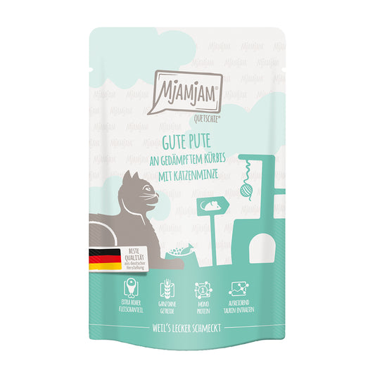 MjAMjAM gute Pute an gedämpftem Kürbis, 125g