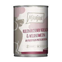 MjAMjAM kulinarischer Hirsch &amp; Wildschwein an Preiselbeeren 400g