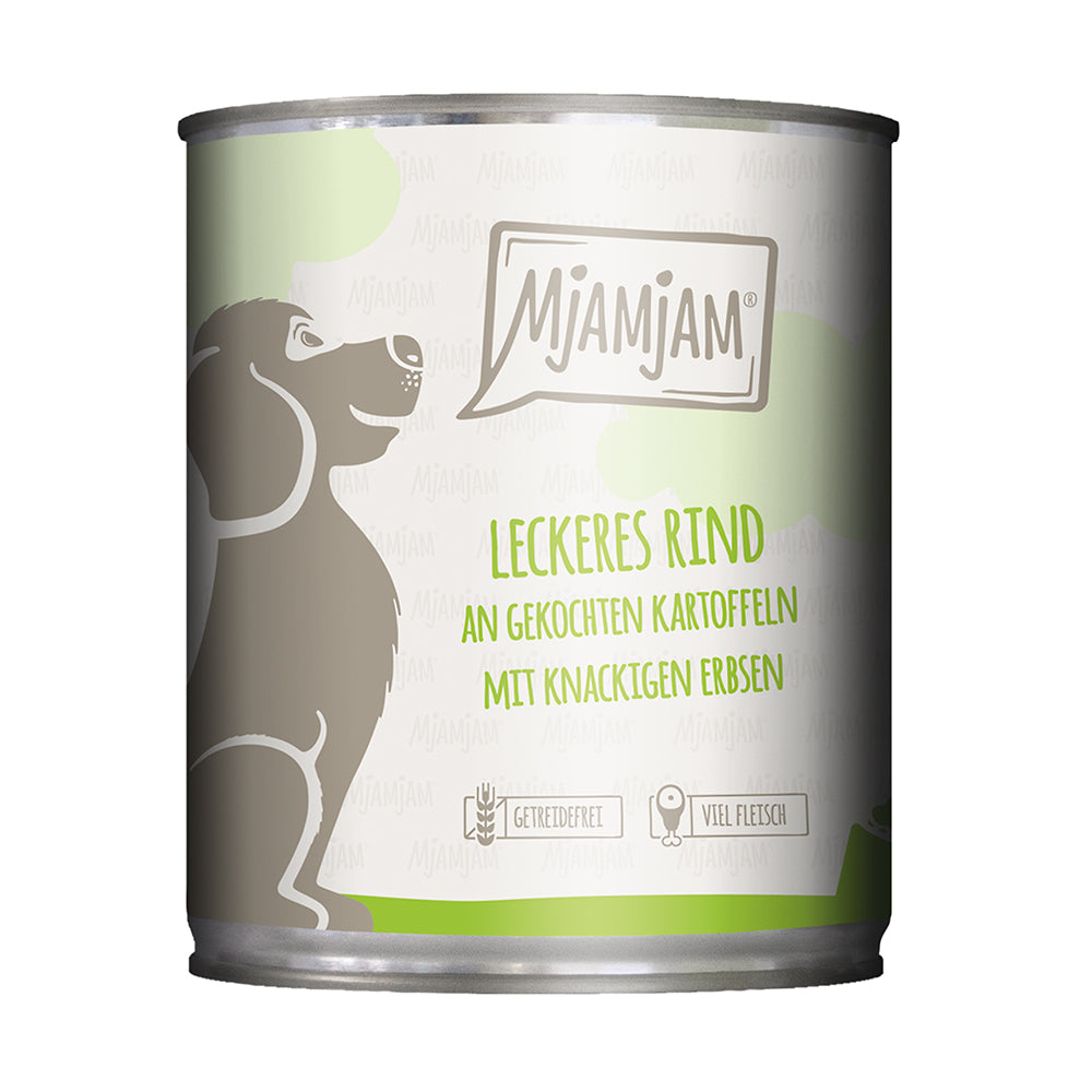 MjAMjAM leckeres Rind an gekochten Kartoffeln mit knackigen Erbsen 800g