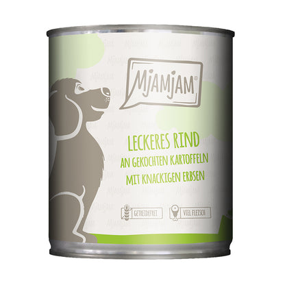 MjAMjAM leckeres Rind an gekochten Kartoffeln mit knackigen Erbsen 800g