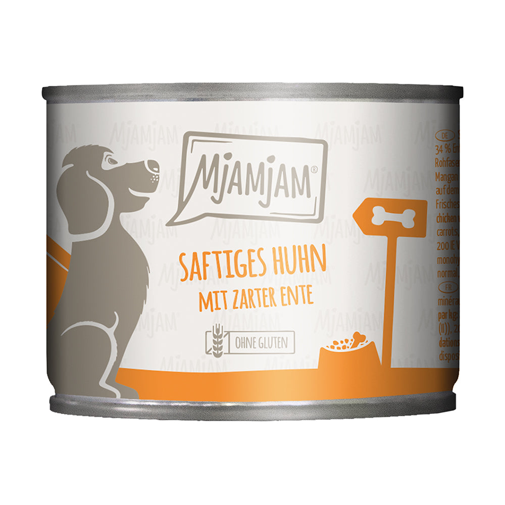 MjAMjAM saftiges Huhn mit zarter Ente an Möhrchen und 200g