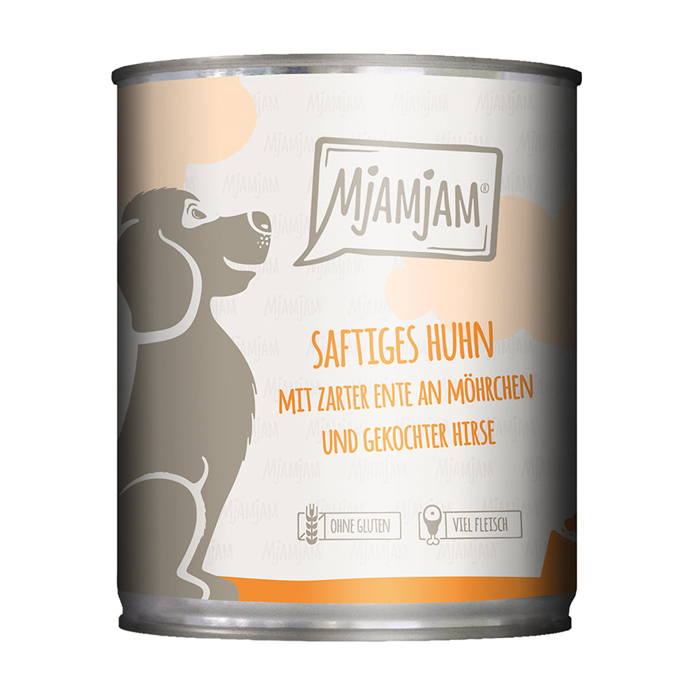 MjAMjAM saftiges Huhn mit zarter Ente an Möhrchen und 800g
