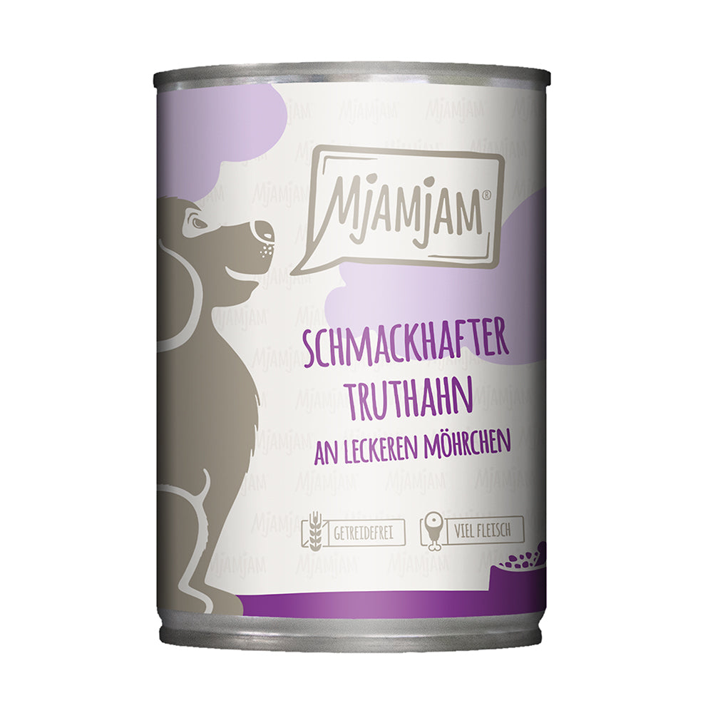 MjAMjAM schmackhafter Truthahn an leckeren Möhrchen 400g