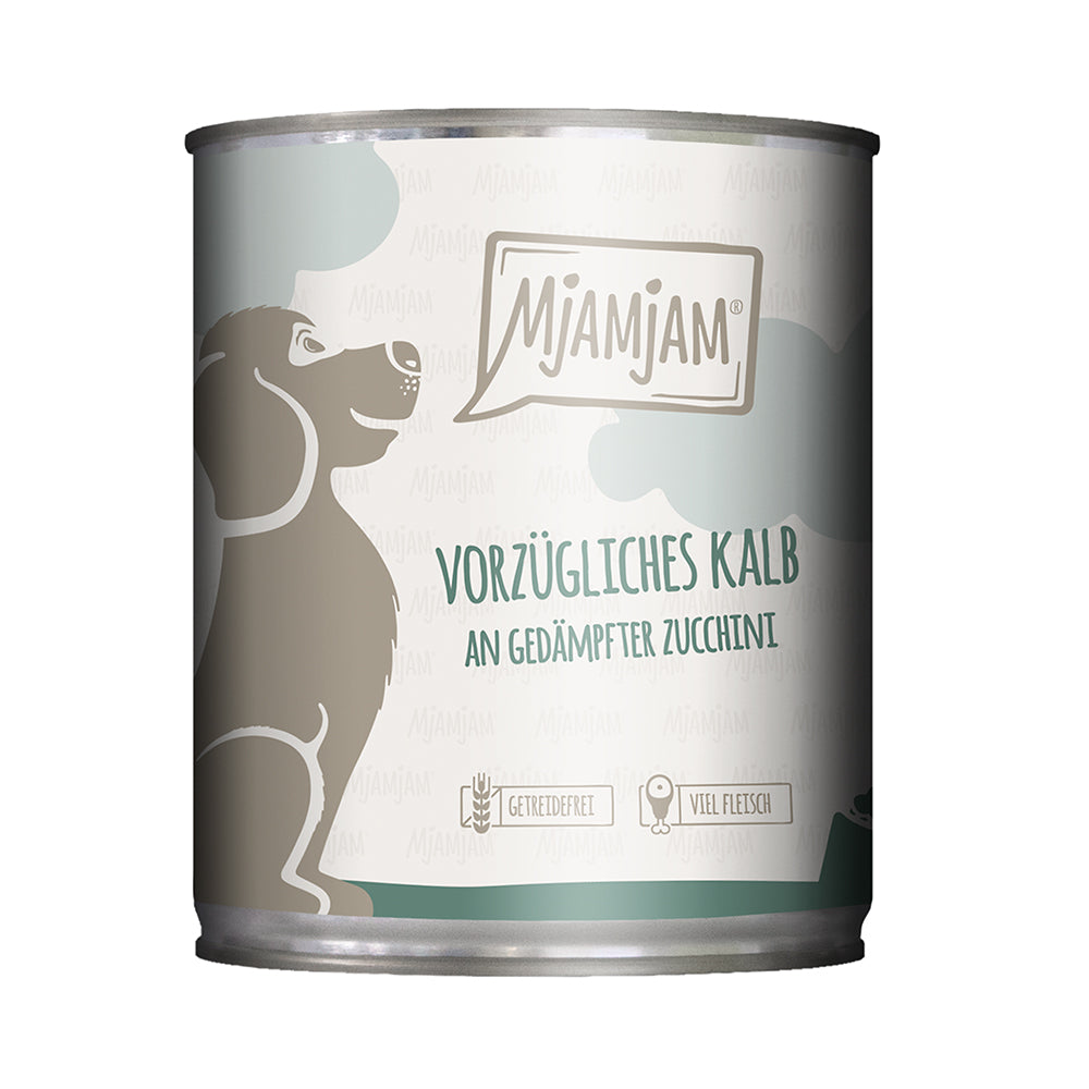 MjAMjAM vorzügliches Kalb an gedämpfter Zucchini 800g