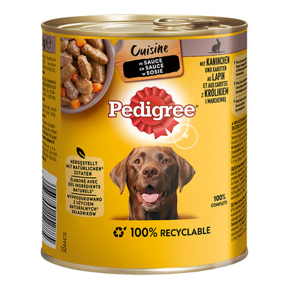 Pedigree Classic Kaninchen &amp; Karotten in Sauce 800g