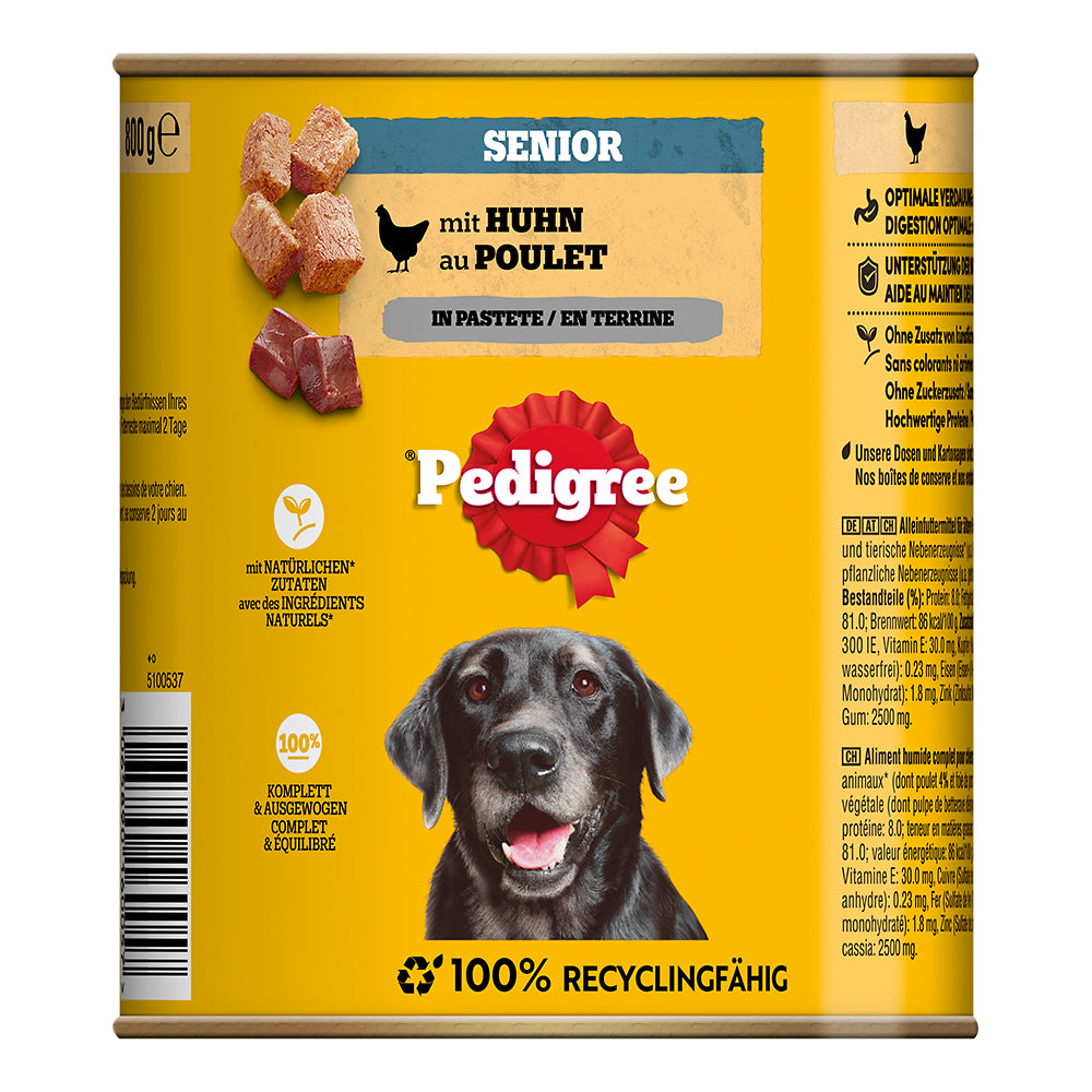 Pedigree Classic Senior Huhn in Pastete 800g