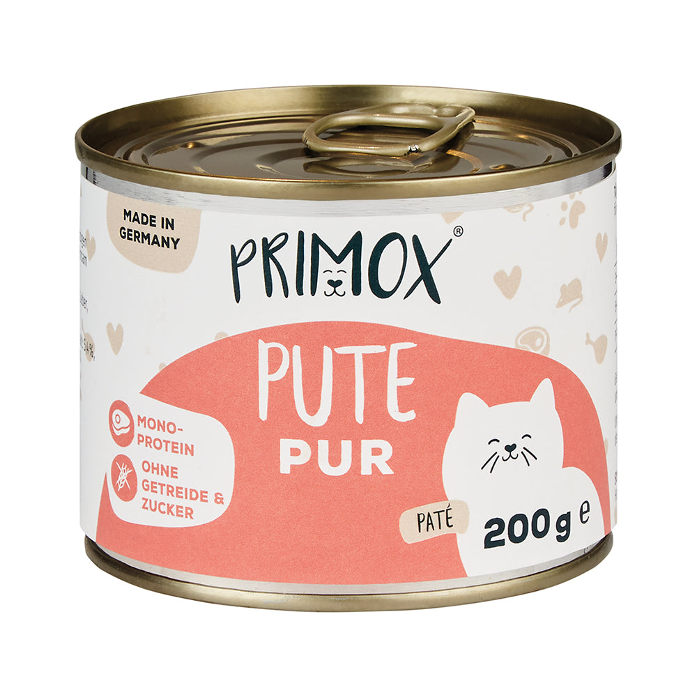 Primox Katzennassfutter Pute pur, 200g