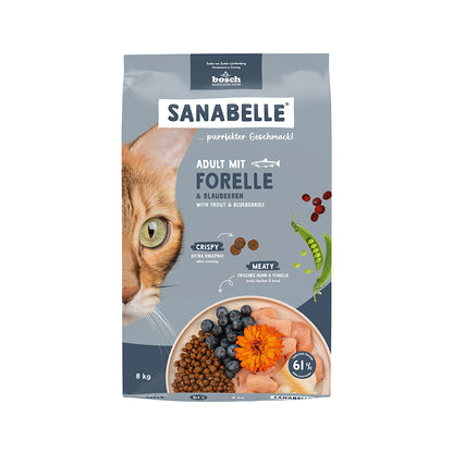 Sanabelle Adult mit Forelle &amp; Blaubeeren 8kg