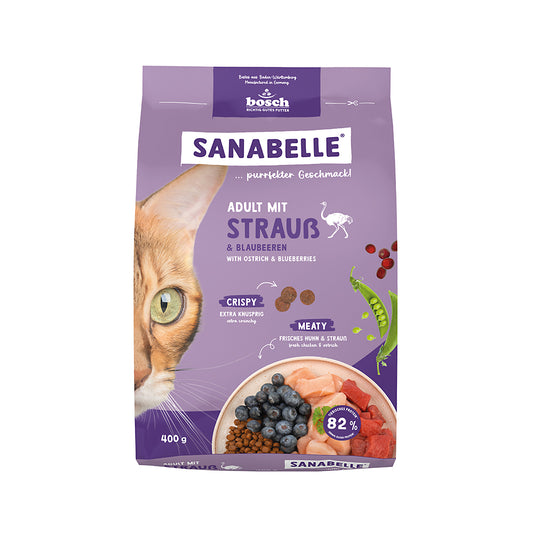 Sanabelle Adult mit Strauß &amp; Blaubeeren 400g