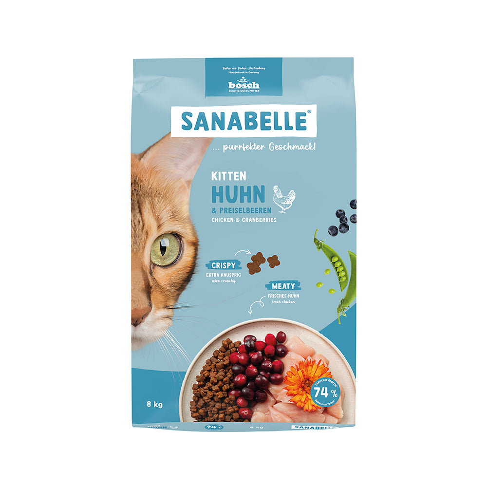 Sanabelle Kitten Huhn &amp; Preiselbeeren 8kg