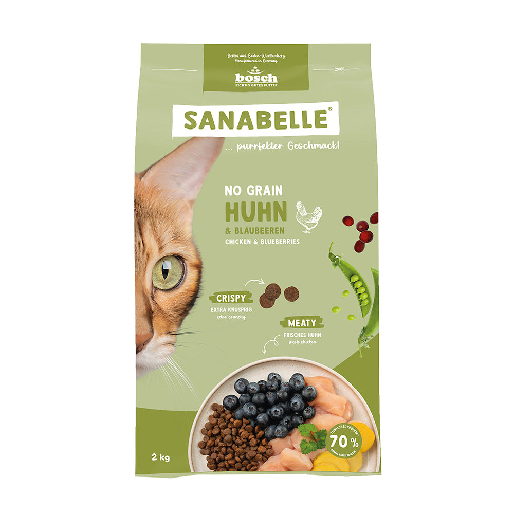 Sanabelle No Grain Huhn &amp; Blaubeeren 2kg