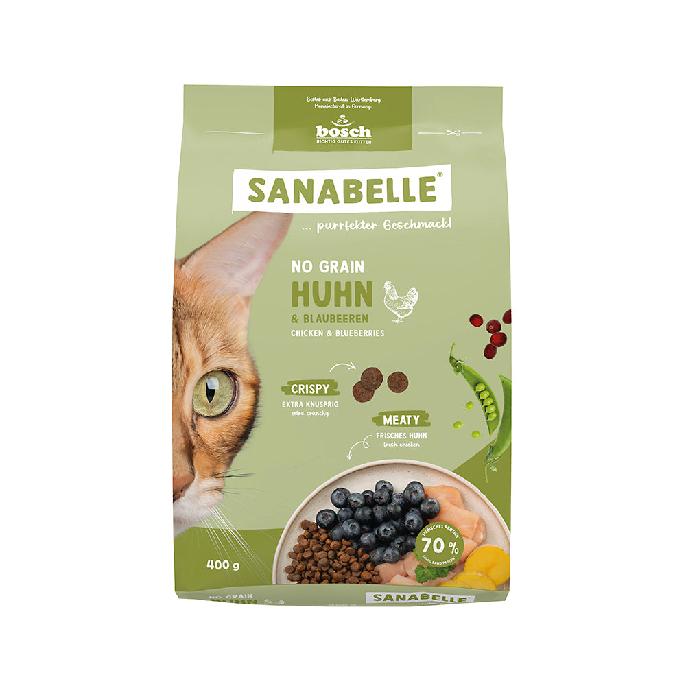 Sanabelle No Grain Huhn &amp; Blaubeeren 400g
