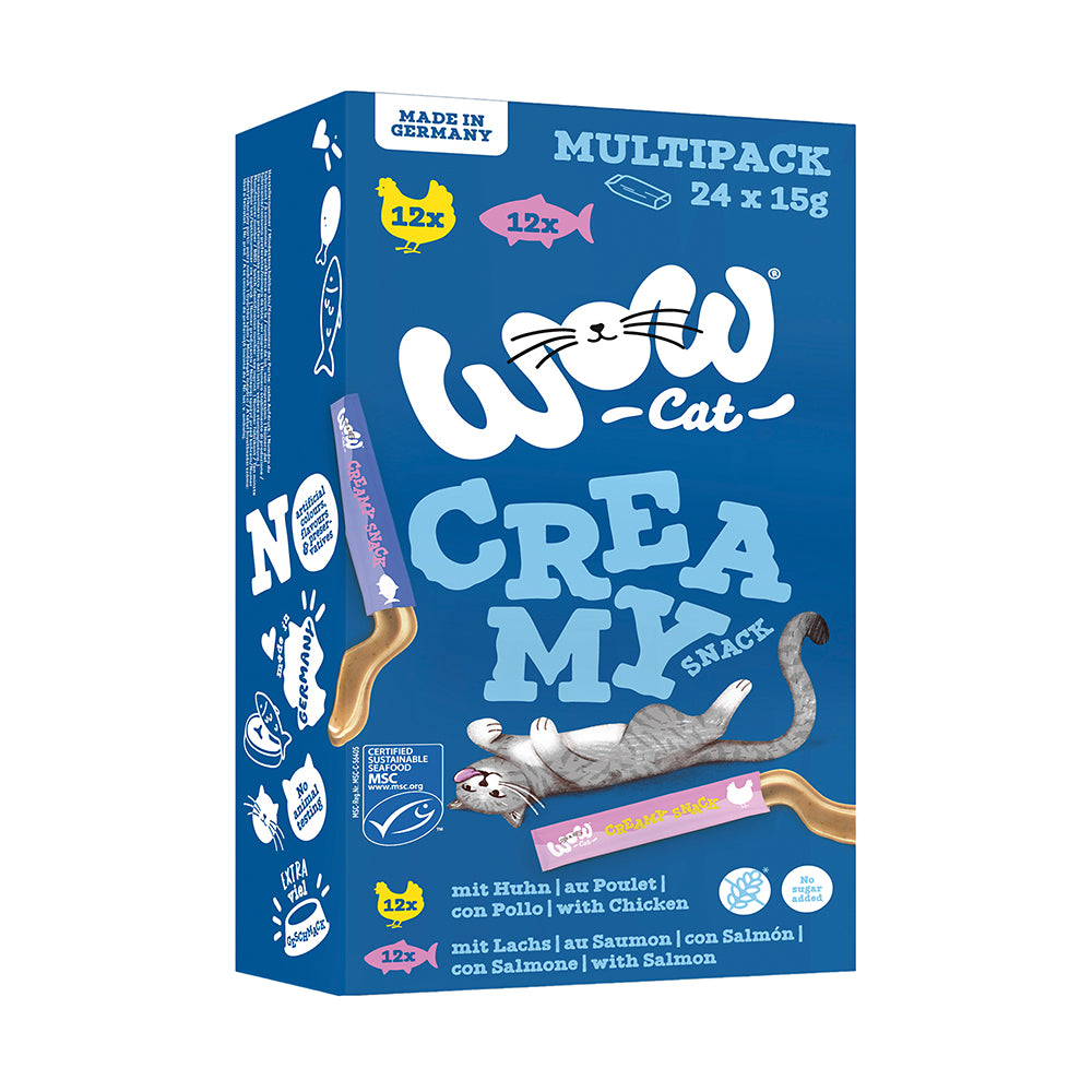 WOW Cat Creamy Snack Multipack 360g