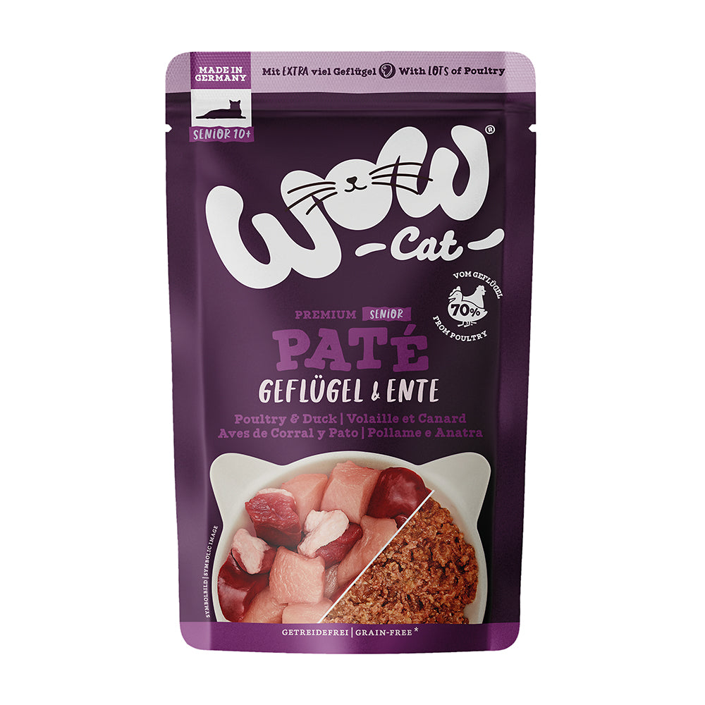 WOW CAT Senior Geflügel &amp; Ente 125g