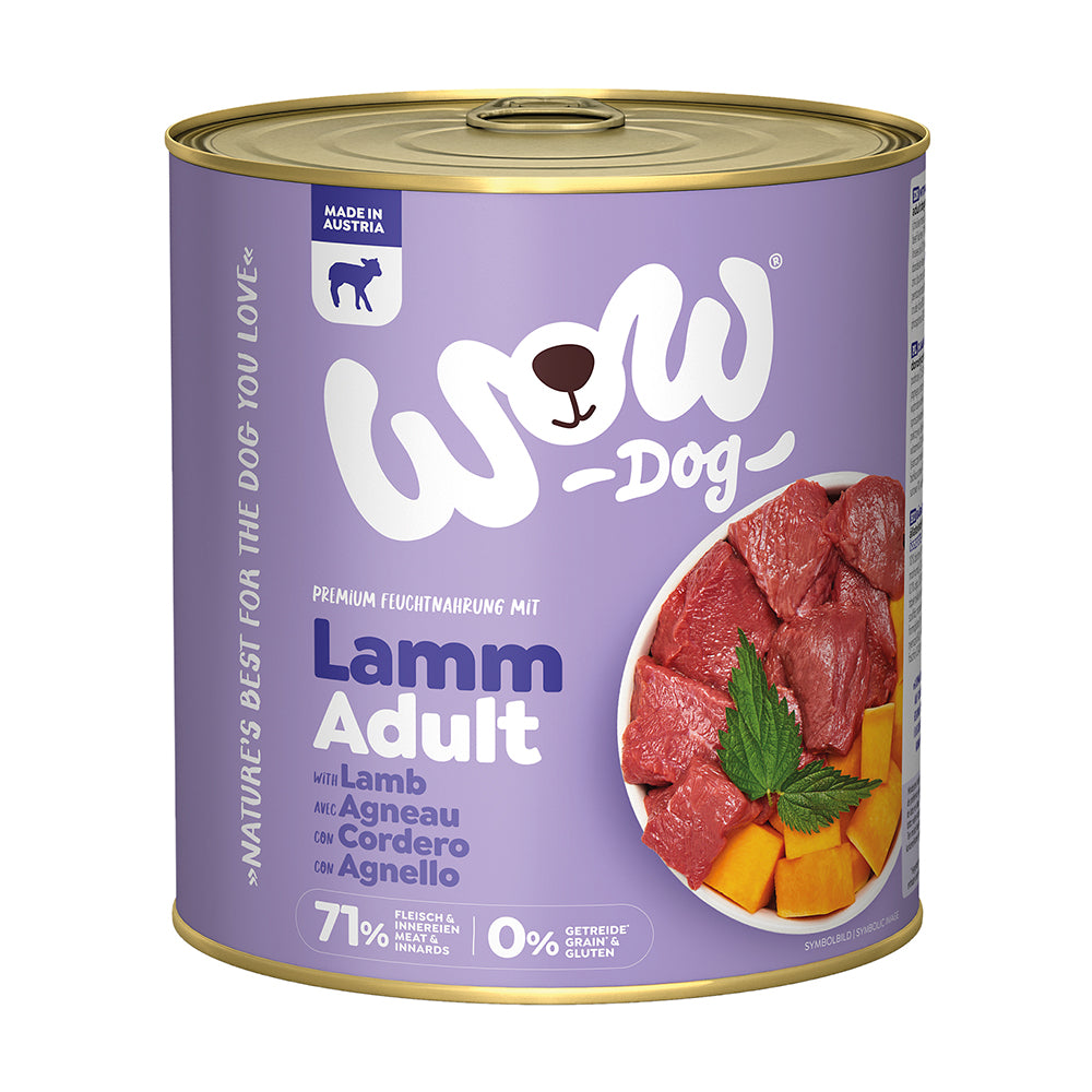 WOW Dog Adult Lamm 800g