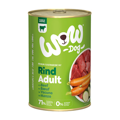 WOW Dog Adult Rind 400g