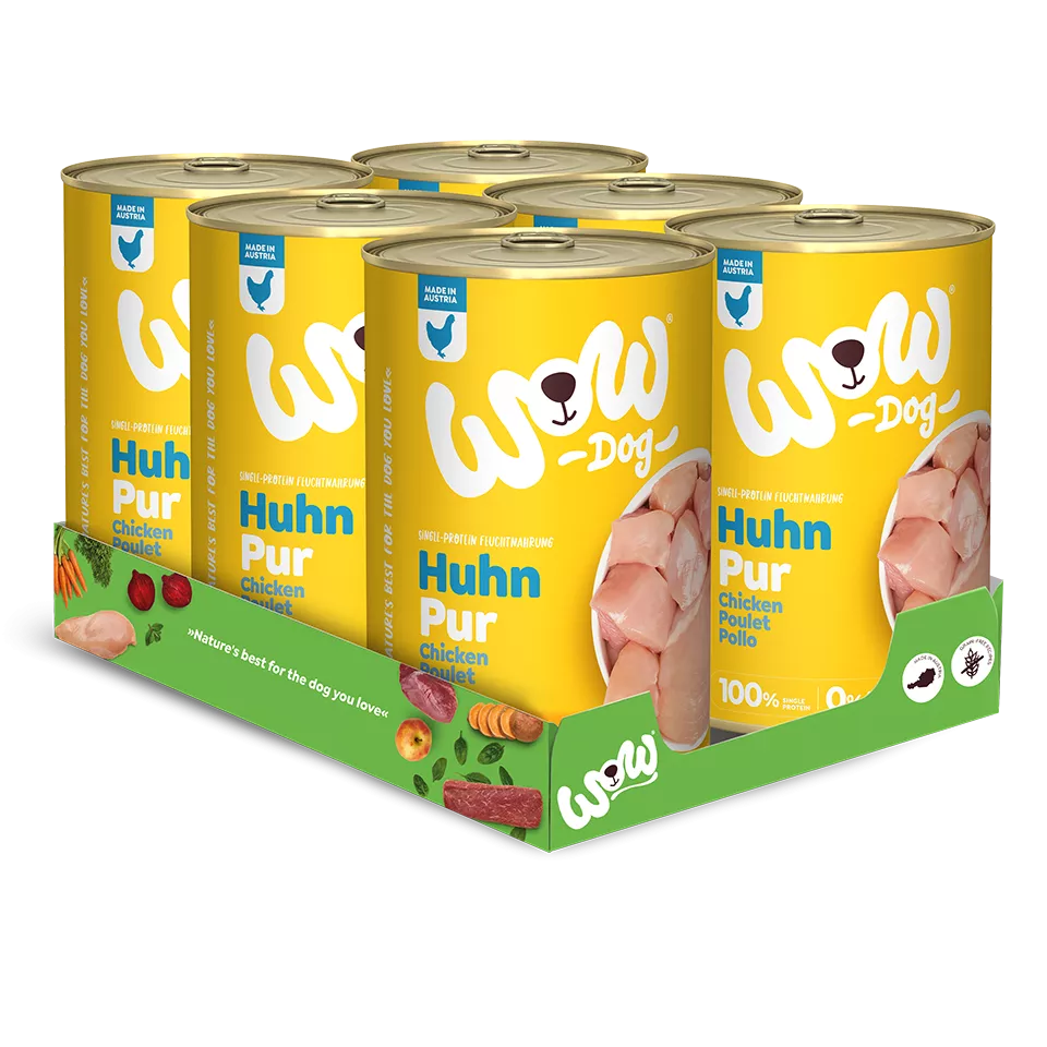 WOW Dog Pur Huhn 6x400g