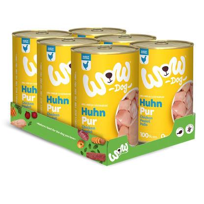 WOW Dog Pur Huhn 6x400g