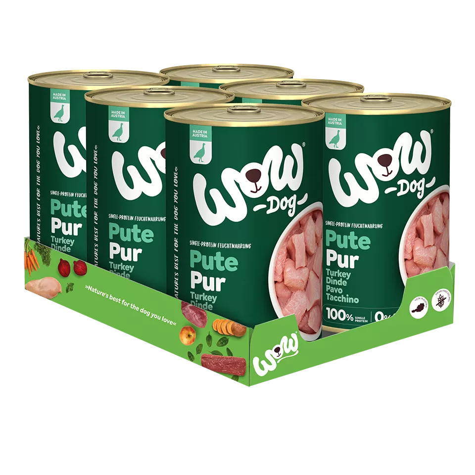 WOW Dog Pur Pute 6x400g
