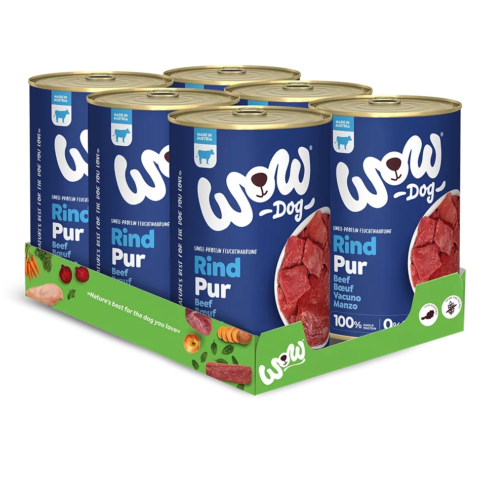 WOW Dog Pur Rind 6x400g