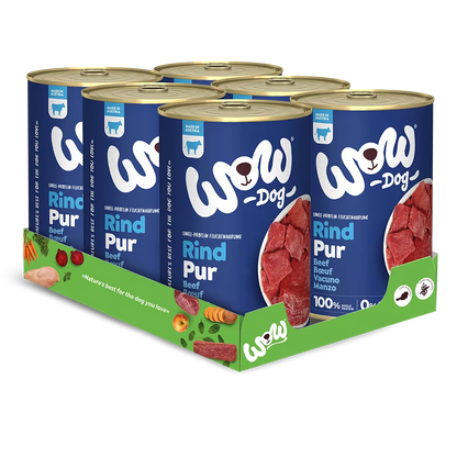 WOW Dog Pur Rind 6x400g